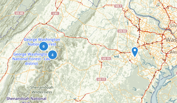 Bentonville, Virginia Map