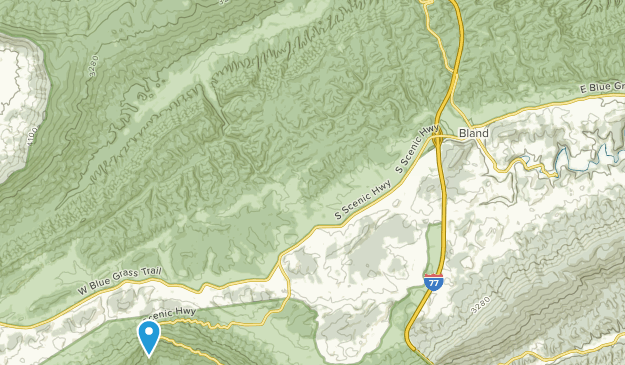 Bland, Virginia Map