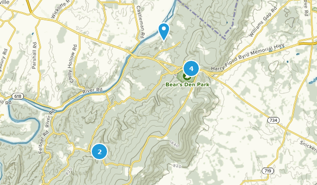 Bluemont, Virginie Map