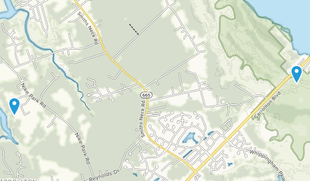 Carrollton, Virginia Map