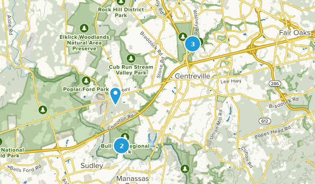 Centreville, Virginie Map