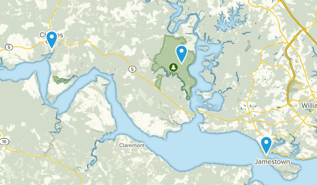 Charles City, Virginia Map