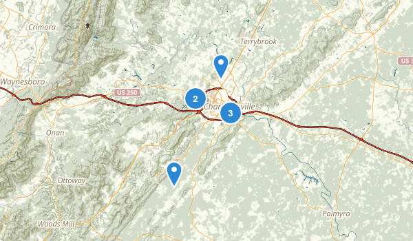 Charlottesville, Virginia Map