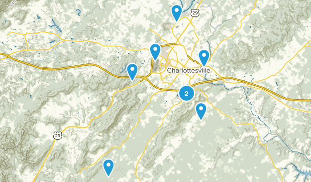 Charlottesville, Virginia Map