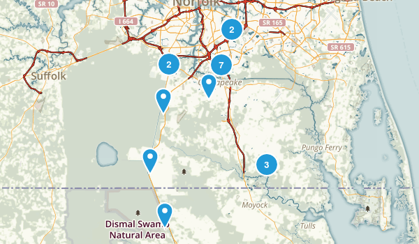 Chesapeake, Virginia Map