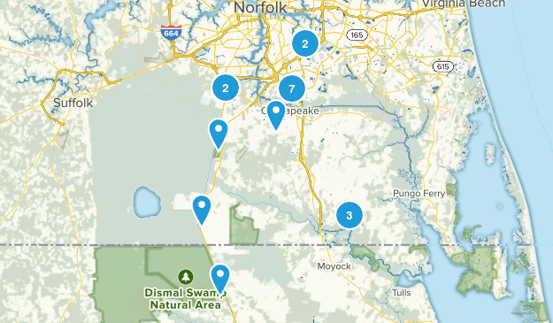 Chesapeake, Virginia Map