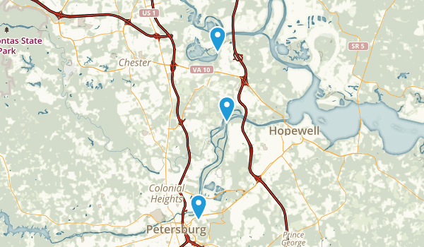 Chester, Virginia Map
