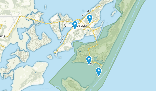 Chincoteague, Virginia Map