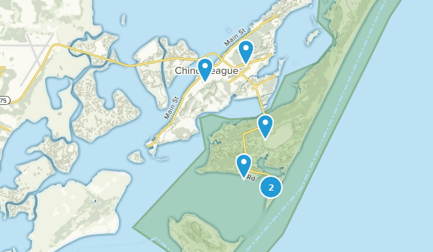 Chincoteague, Virginia Map