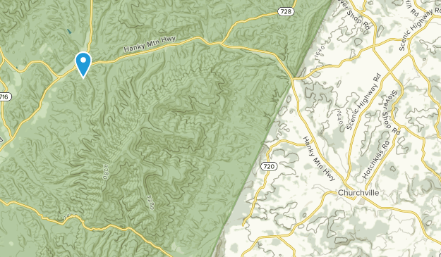 Churchville, Virginie Map
