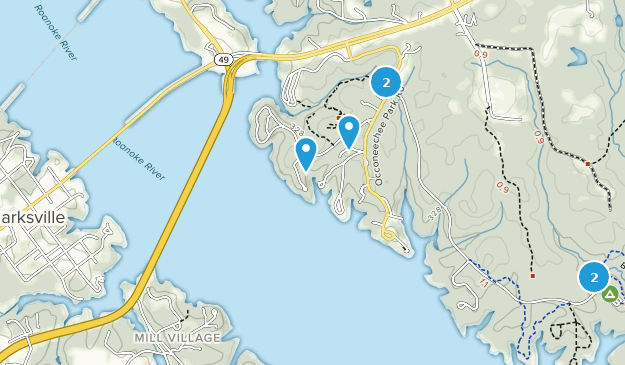Clarksville, Virginie Map