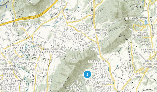 Cloverdale, Virginia Map