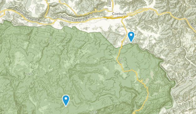 Coeburn, Virginie Map
