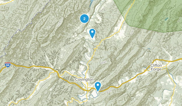 Covington, Virginia Map
