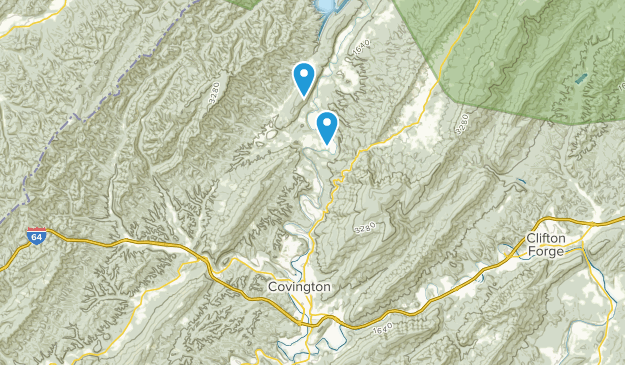 Covington, Virginie Map