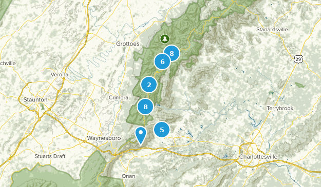 Crozet, Virginie Map