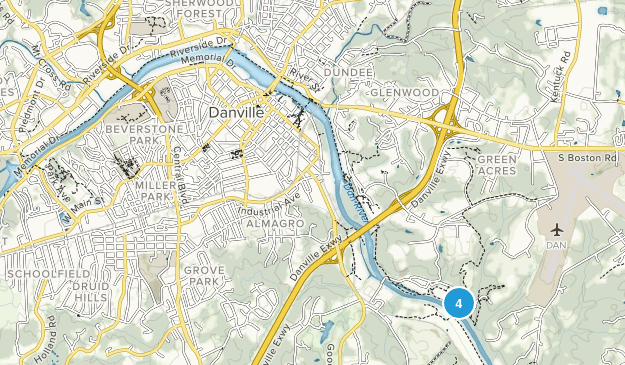 Danville, Virginia Map