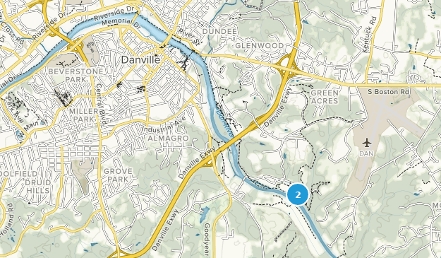 Danville, Virginie Map