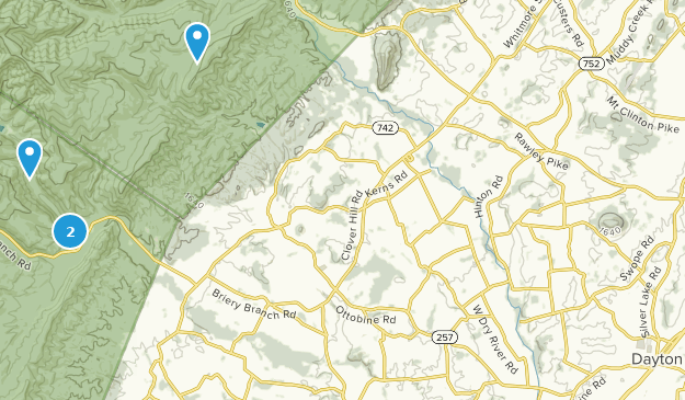 Dayton, Virginie Map