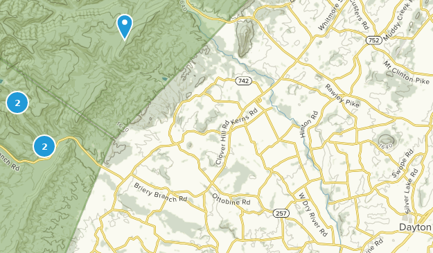 Dayton, Virginie Map