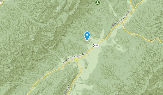 Deerfield, Virginie Map