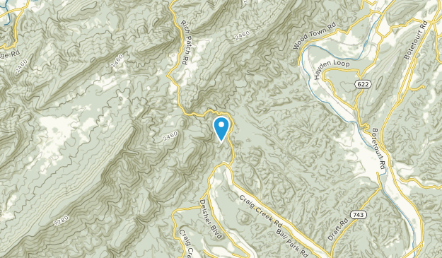 Eagle Rock, Virginia Map