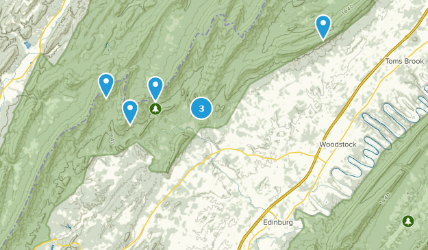 Edinburg, Virginia Map