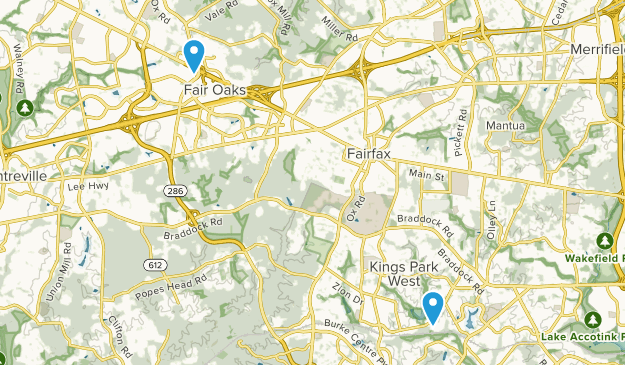 Fairfax, Virginie Map