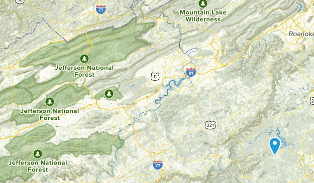 Falls Mills, Virginia Map