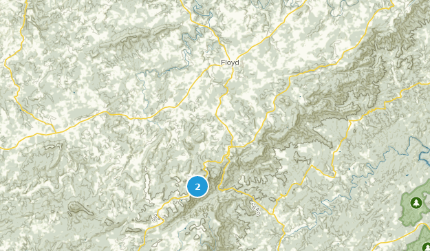 Floyd, Virginie Map