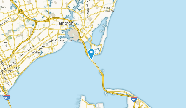 Fort Monroe, Virginie Map