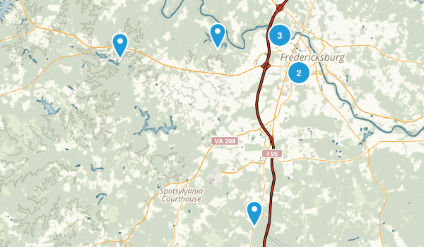Fredericksburg, Virginia Map