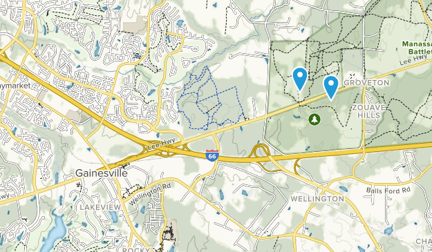 Gainesville, Virginie Map