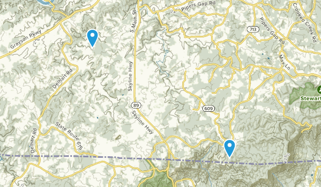 Galax, Virginia Map