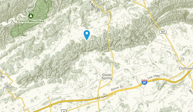 Glade Spring, Virginie Map