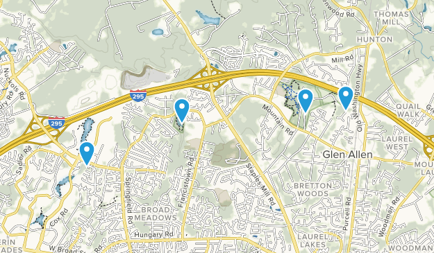 Glen Allen, Virginie Map
