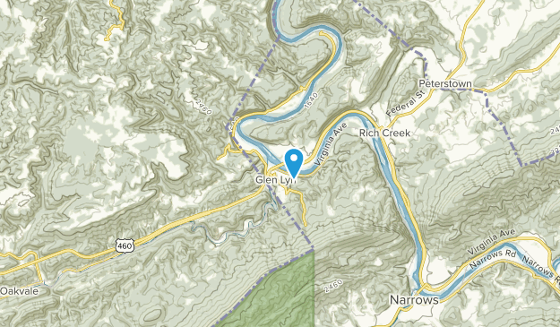 Glen Lyn, Virginia Map