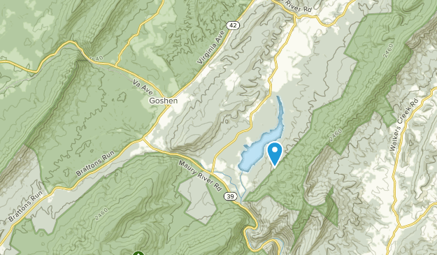 Goshen, Virginie Map