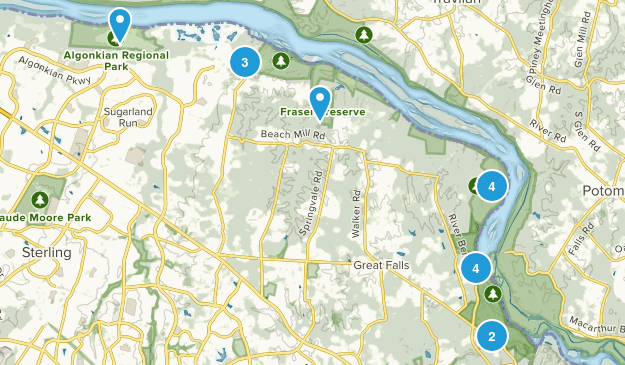 Great Falls, Virginia Map