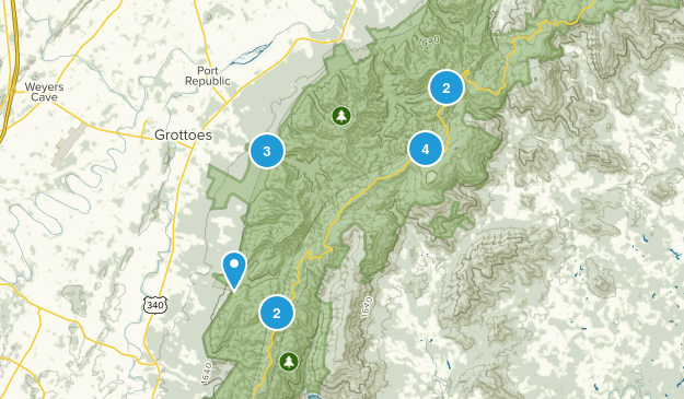 Grottoes, Virginia Map