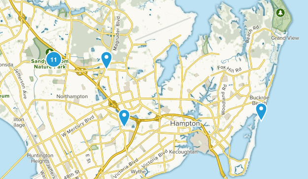 Hampton, Virginia Map