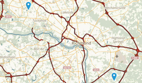 Henrico, Virginia Map