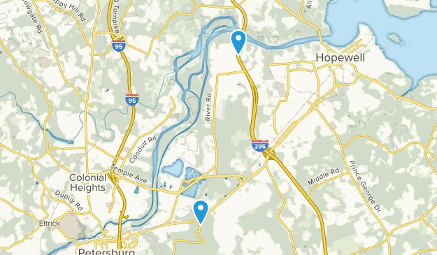 Hopewell, Virginia Map