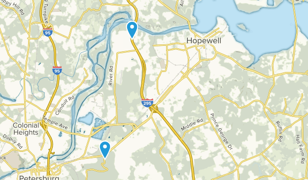 Hopewell, Virginia Map