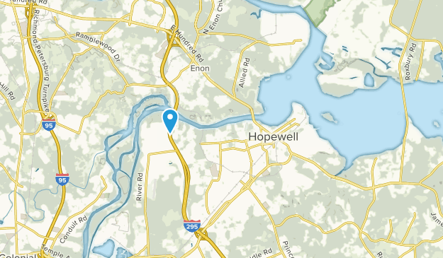 Hopewell, Virginie Map