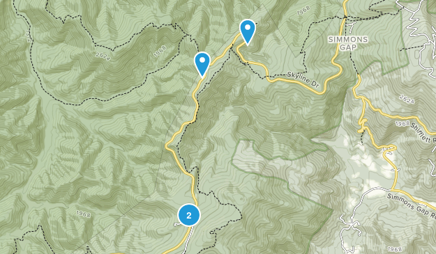Island Ford, Virginia Map