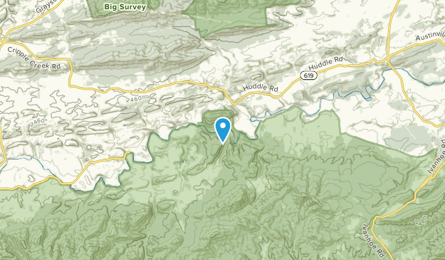 Ivanhoe, Virginia Map