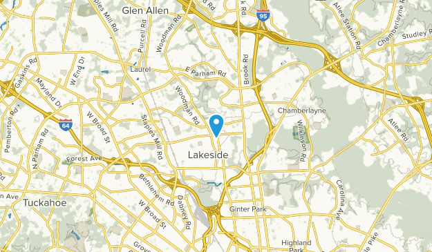 Lakeside, Virginia Map