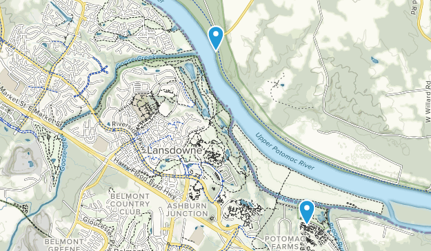 Lansdowne Town Center, Virginia Map