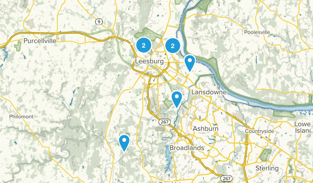 Leesburg, Virginia Map